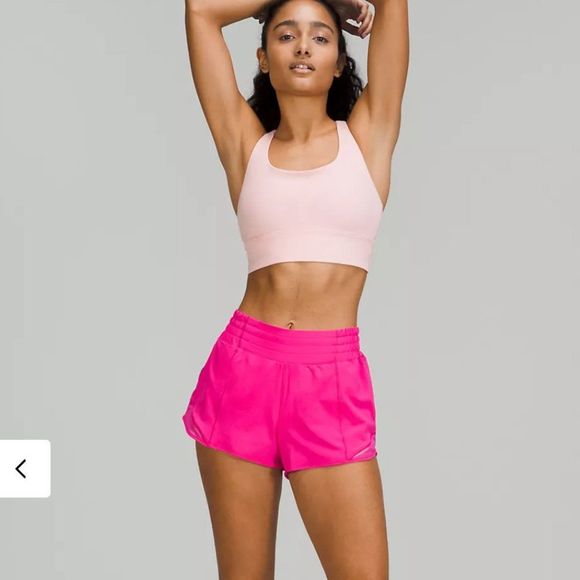 Lululemon Hotty Hot High-Rise Short 4" SONIC PINK  SIZE 4 Running  NWT 2022 - Picture 3 of 5